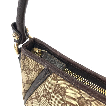 GUCCI GG canvas Horsebit Hobobag Handbag Beige Vintage Old m2giri