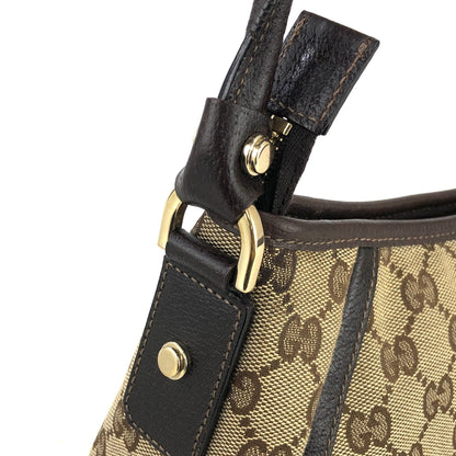 GUCCI GG canvas Horsebit Hobobag Handbag Beige Vintage Old m2giri