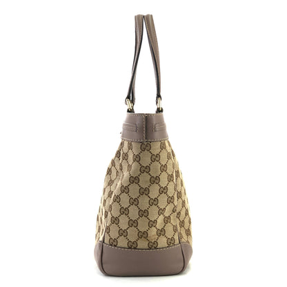 GUCCI GG帆布標誌緞帶皮革帆布MAYFAIR 257061手提包米色薰衣草灰色復古oldgucci tdg5wh