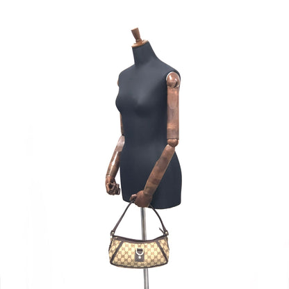 GUCCI GG canvas Horsebit Hobobag Handbag Beige Vintage Old m2giri