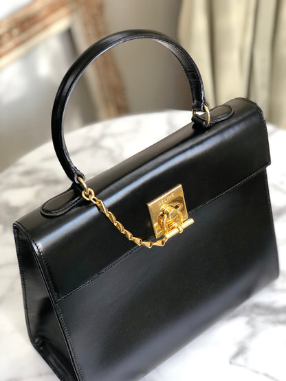 CELINE 鏈條扣手提包 黑色 復古 舊款 Celine t7rz5i