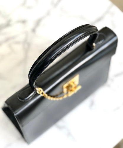 CELINE 鏈條扣手提包 黑色 復古 舊款 Celine t7rz5i