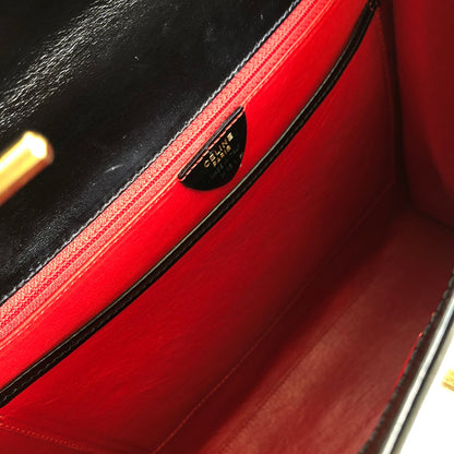 CELINE 鏈條扣手提包 黑色 復古 舊款 Celine t7rz5i
