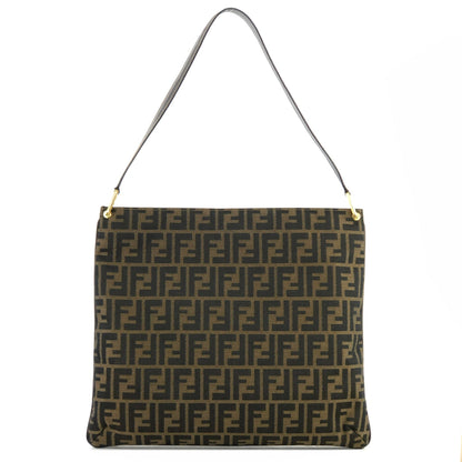 FENDI Zucca Jacquard Totebag Shoulder bag Brown vintage Old kkuhuc