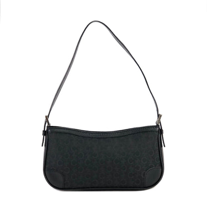 CELINE Macadam 布料 Hobo 手提包 黑色 復古 舊 CELINE 6mfx55