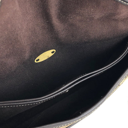 CELINE Macadam 織物鉚釘手提包棕色復古舊款 CELINE dr2645