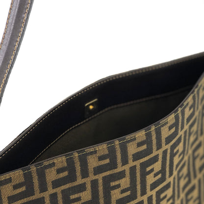 FENDI Zucca Jacquard Totebag Shoulder bag Brown vintage Old kkuhuc