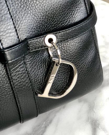 Christian Dior 標誌吊飾手提包波士頓包黑色舊款復古 mmpsgn