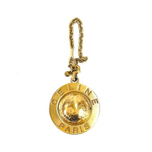 Load image into Gallery viewer, CELINE Starball Keychain Gold Old Celine vintage g4ghcd
