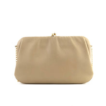 Load image into Gallery viewer, Celine Triomphe Blason Chain Mini bag Pochette Shoulder bag Beige Vintage Old Celine 6hb6it
