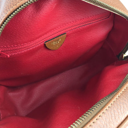 CELINE Gancini Round Shoulderbag Brown Vintage Old CELINE cjdmnu