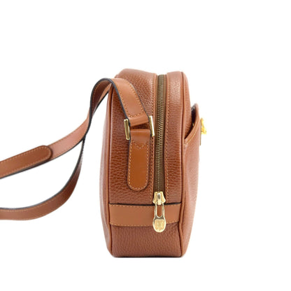 CELINE Gancini Round Shoulderbag Brown Vintage Old CELINE cjdmnu