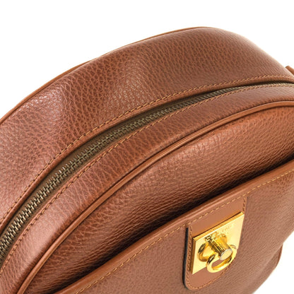 CELINE Gancini Round Shoulderbag Brown Vintage Old CELINE cjdmnu