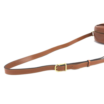 CELINE Gancini Round Shoulderbag Brown Vintage Old CELINE cjdmnu