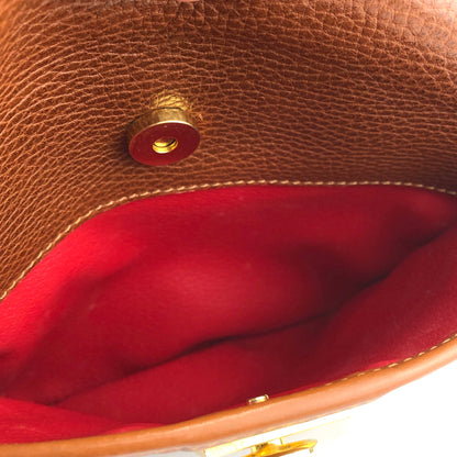 CELINE Gancini Round Shoulderbag Brown Vintage Old CELINE cjdmnu