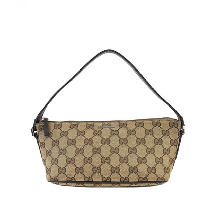 GUCCI Sherry line GG canvas Mini handbag Hobobag Beige Vintage Old Gucci j8bn5k