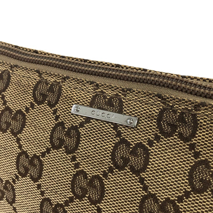 GUCCI Sherry line GG canvas Mini handbag Hobobag Beige Vintage Old Gucci j8bn5k