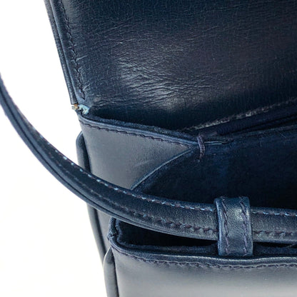 GUCCI GG logo 2Way Shoulder bag Clutch bag Navy Vintage Old Gucci yscy3p