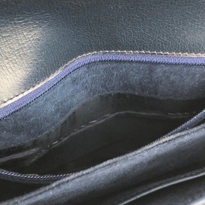 GUCCI GG logo 2Way Shoulder bag Clutch bag Navy Vintage Old Gucci yscy3p