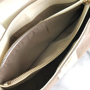 FENDI canvas leather studs mini bag handbag beige white vintage old 26xjgj