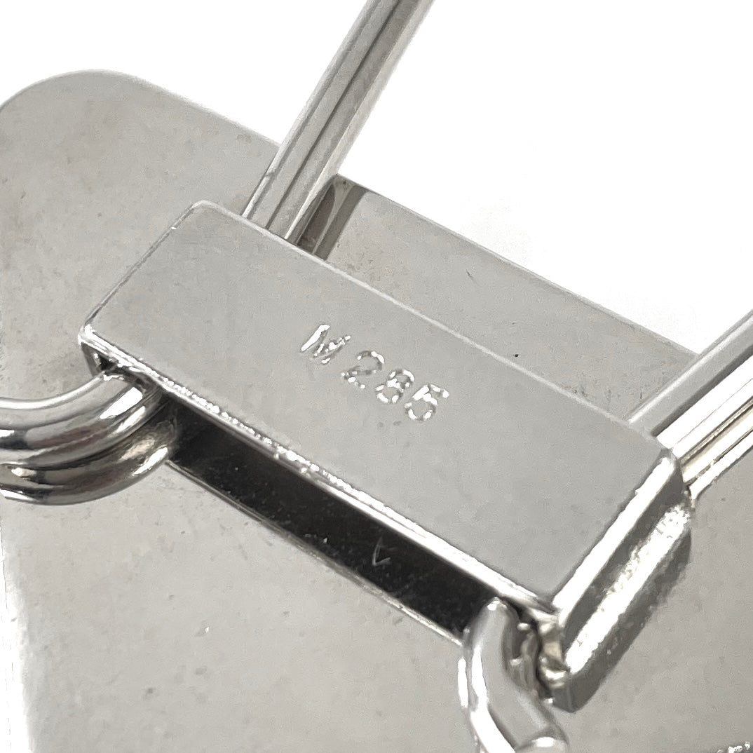 Prada triangle-logo keyring - Silver