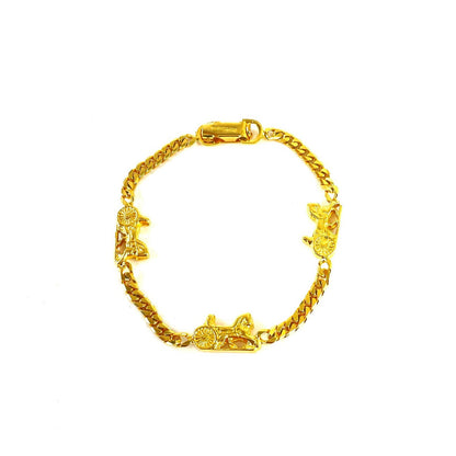 CELINE 馬車手鐲 金色 復古 舊款 Celine 8jfwym