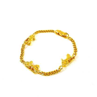 CELINE 馬車手鐲 金色 復古 舊款 Celine 8jfwym