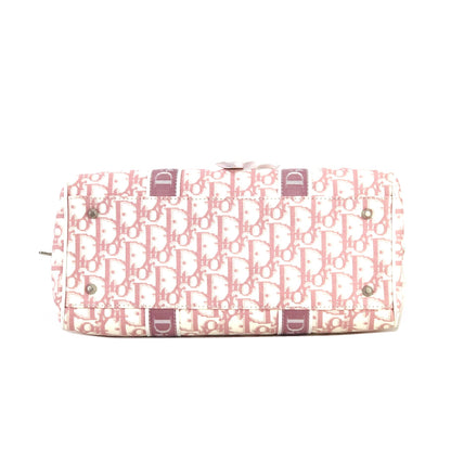 Christian Dior Trotter Girly line Flower PVC Leather Mini Boston Handbag Pink Vintage Old 36bpxp