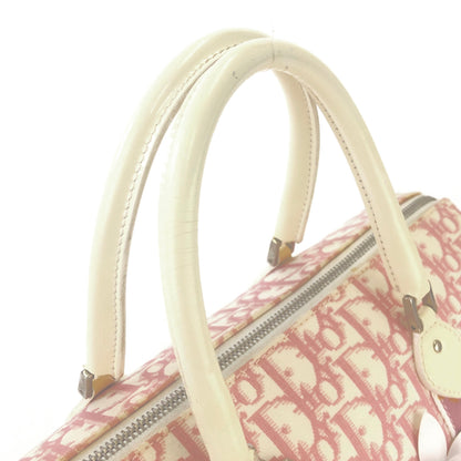 Christian Dior Trotter Girly line Flower PVC Leather Mini Boston Handbag Pink Vintage Old 36bpxp