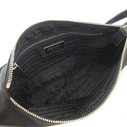 PRADA 三角形標誌尼龍 Hobobag 手提包 黑色 復古 舊款 3shvkr