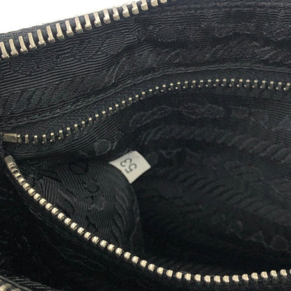 PRADA 三角形標誌尼龍 Hobobag 手提包 黑色 復古 舊款 3shvkr