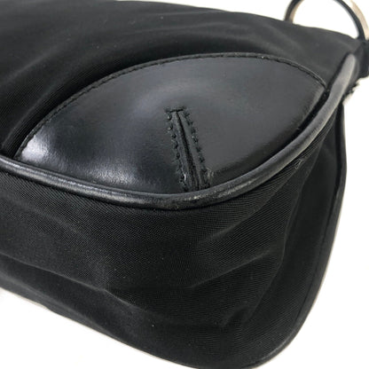 PRADA 三角形標誌尼龍 Hobobag 手提包 黑色 復古 舊款 3shvkr