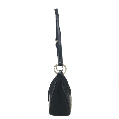 PRADA 三角形標誌尼龍 Hobobag 手提包 黑色 復古 舊款 3shvkr