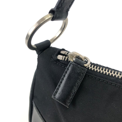 PRADA 三角形標誌尼龍 Hobobag 手提包 黑色 復古 舊款 3shvkr