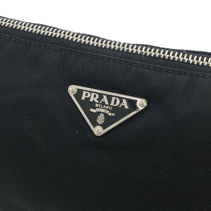 PRADA 三角形標誌尼龍 Hobobag 手提包 黑色 復古 舊款 3shvkr