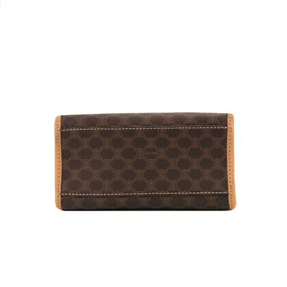 CELINE Macadam Mini Handbag Brown Vintage Old Celine c78cfb