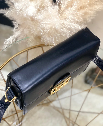 CELINE 馬車斜背包單肩包海軍藍復古舊 CELINE 8d7rst