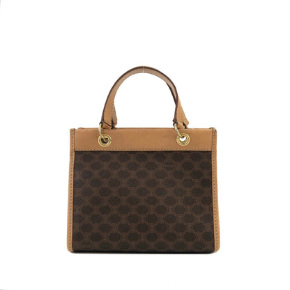 CELINE Macadam Mini Handbag Brown Vintage Old Celine c78cfb