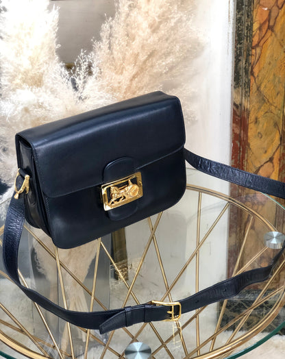 CELINE 馬車斜背包單肩包海軍藍復古舊 CELINE 8d7rst