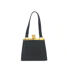 Load image into Gallery viewer, GIVENCHY Logo Clasp Mini Handbag Black Vintage Old gmgwt2
