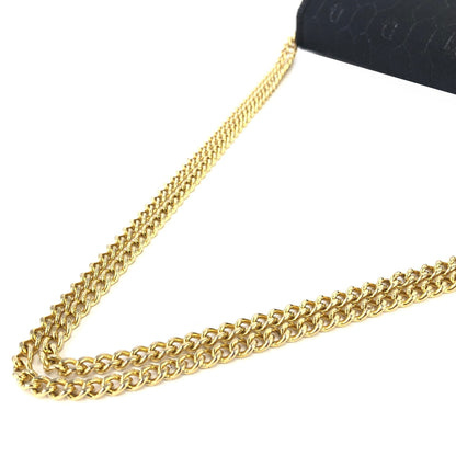 Christian Dior Logo Honeycomb Pattern Jacquard Chain Crossbody Shoulderbag Black Vintage Old dpesed