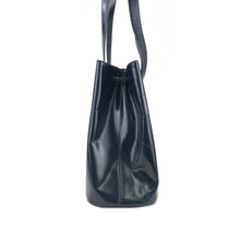Load image into Gallery viewer, PRADA Triangle logo Patent leather Shoulder bag Tote bag Black Vintage Old sai37n
