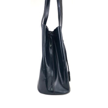 Load image into Gallery viewer, PRADA Triangle logo Patent leather Shoulder bag Tote bag Black Vintage Old sai37n
