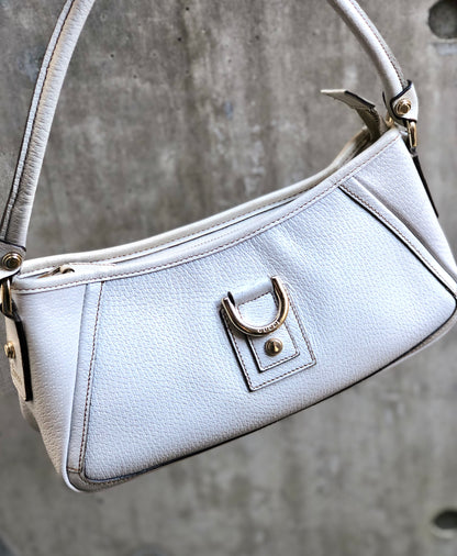 GUCCI Horseshoe Hobo bag Handbag white Vintage Old Gucci 4sesgs