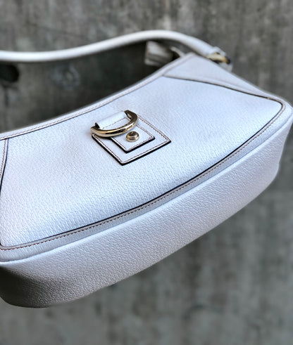 GUCCI Horseshoe Hobo bag Handbag white Vintage Old Gucci 4sesgs