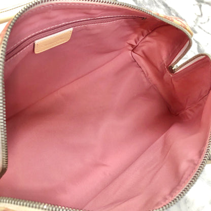 Christian Dior Trotter Girly line Flower PVC Leather Mini Boston Handbag Pink Vintage Old 36bpxp