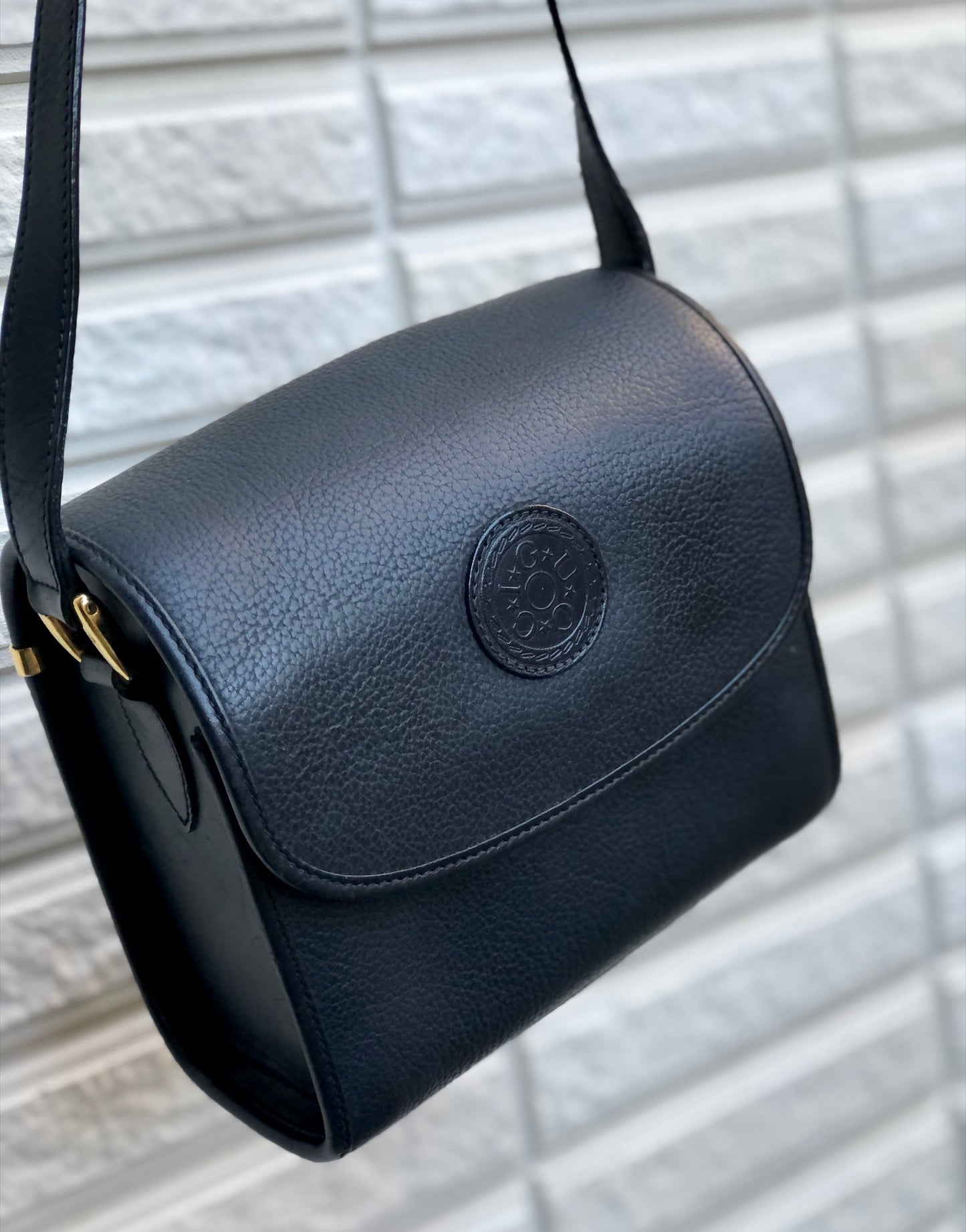 Gucci Vintage Leather Clutch Bag - Black