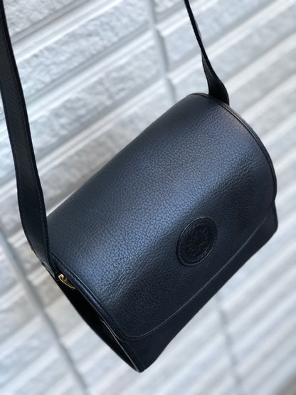 GUCCI 標誌皮革斜背包單肩包黑色舊款 gucci 復古 hdbtkh