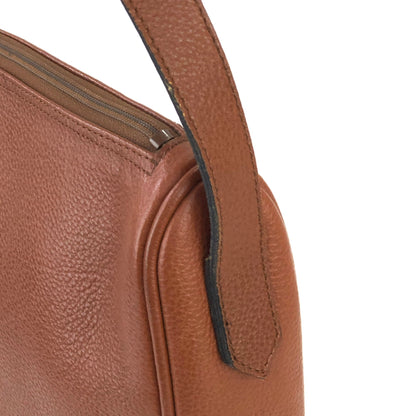 Yves Saint Laurent shoulder bag YSL Crossbody embossed brown vintage old hk253x