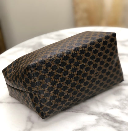 CELINE Macadam 圓形標誌迷你手提包化妝包流浪包黑色復古舊款 celine j6skig